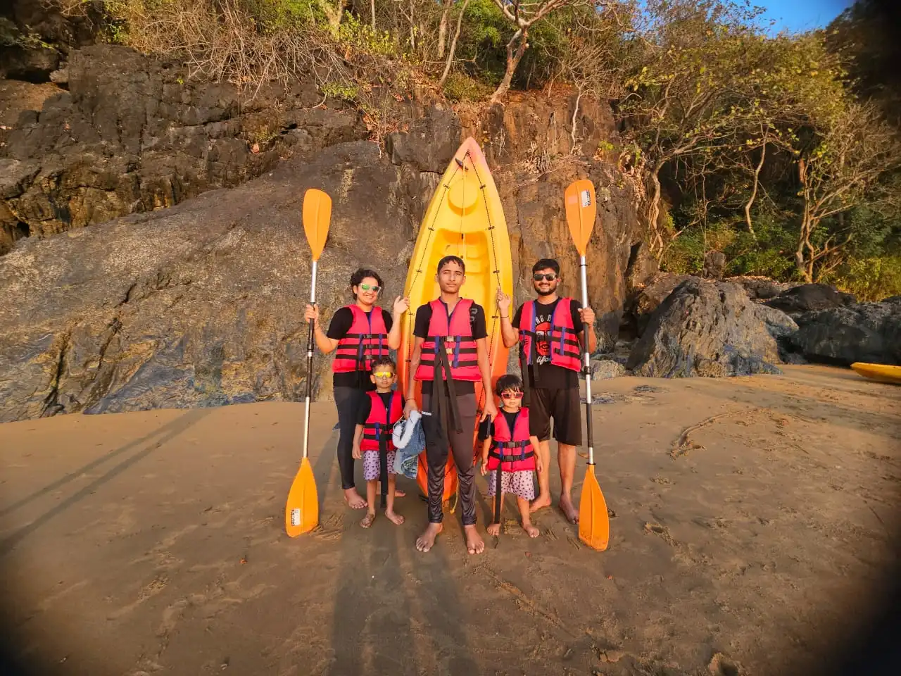 Kayaking experience included in the package Kayaking activity in Gokarna sea adventure
